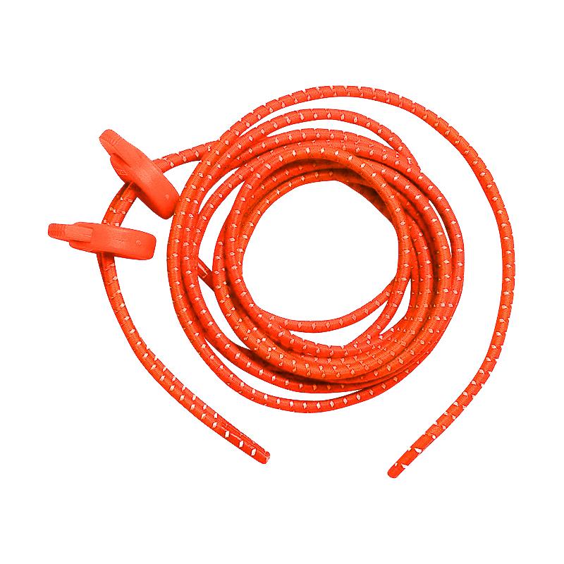 Zone3 Neon Elastic Laces - Orange