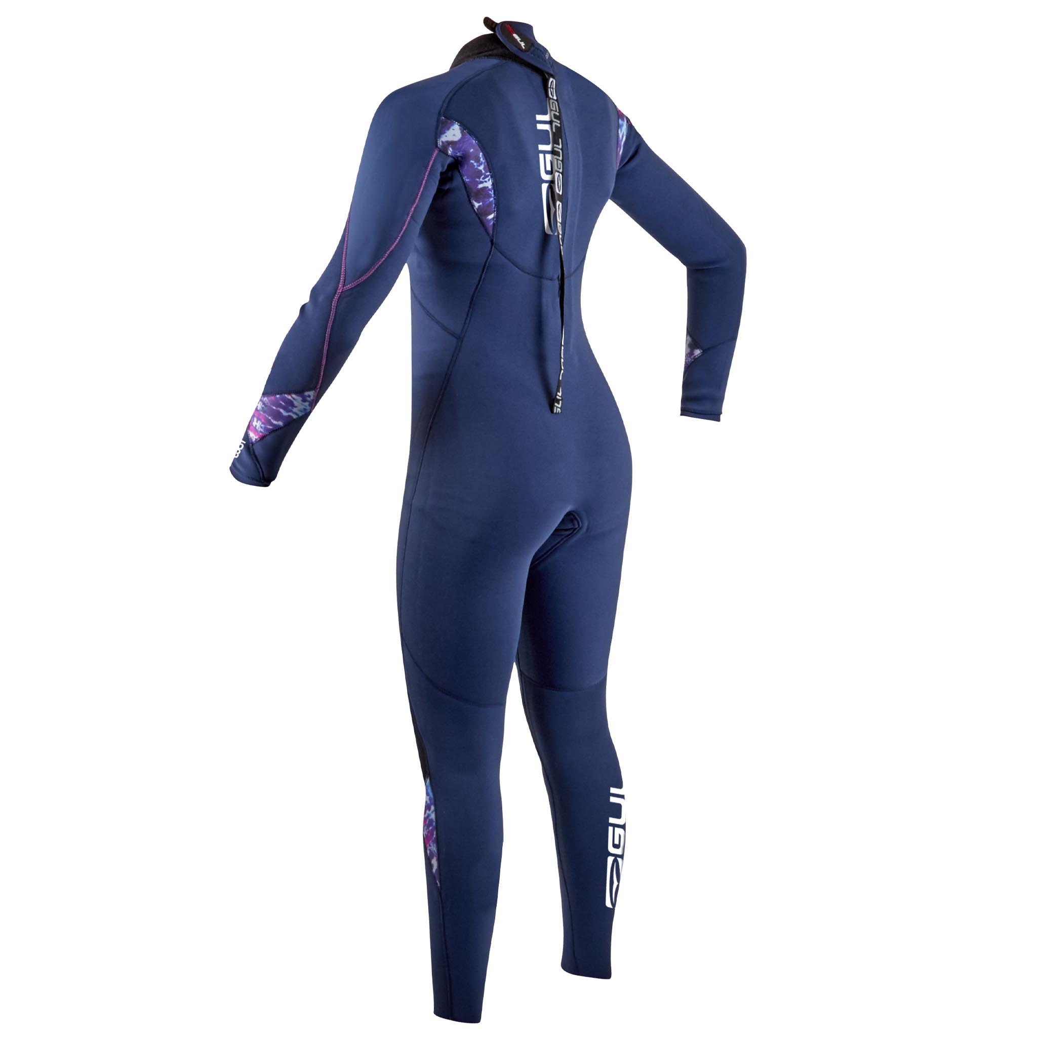 Gul Response Women's 3/2mm Blindstitched Steamer Wetsuit - Back View