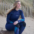Gul Response 4/3mm Women's Wetsuit - Blue Paisley | Lifestyle Sitting