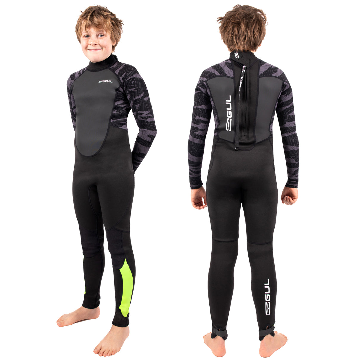 Gul Response 3/2mm Junior Wetsuit - Black Camo