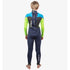 Gul Response 3/2mm Junior Wetsuit - Navy Lime | Back