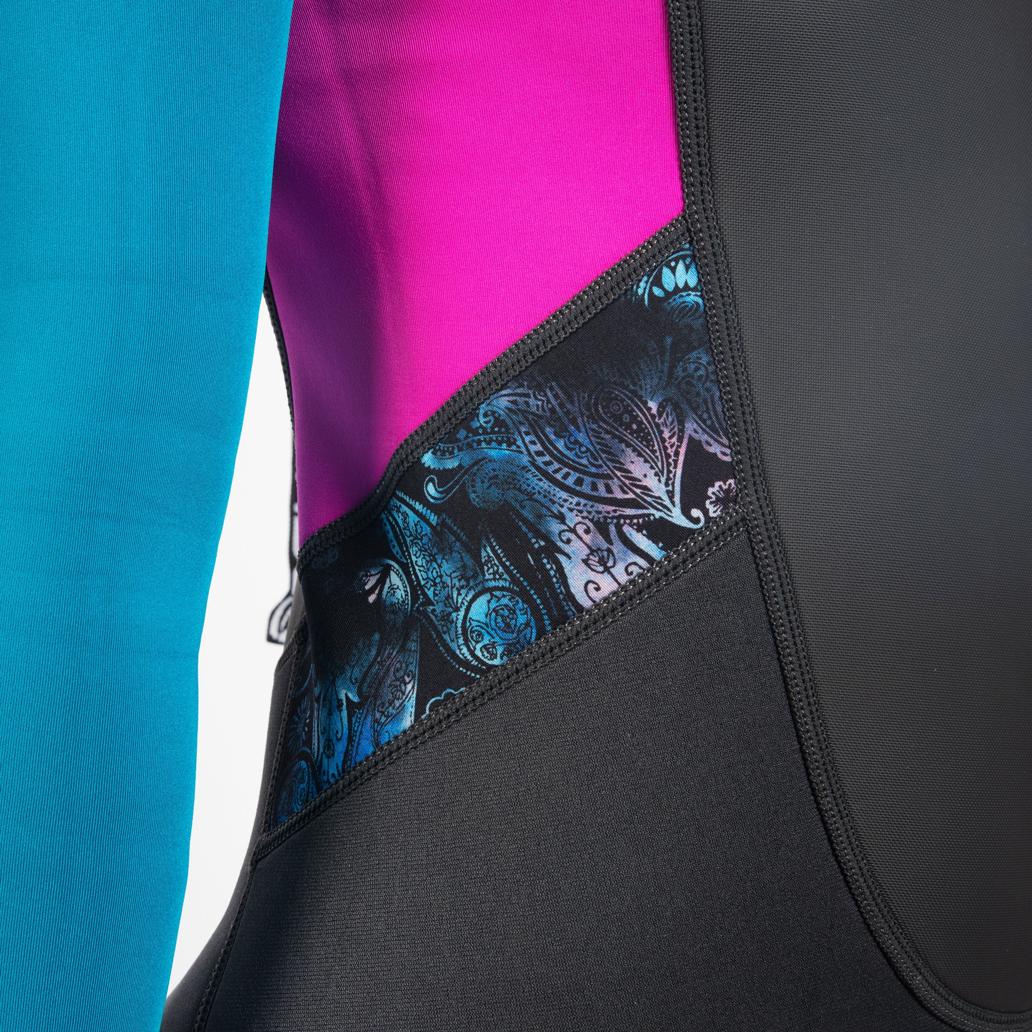 Gul Response 3/2mm Junior Wetsuit - Jet Teal | Panel Detail