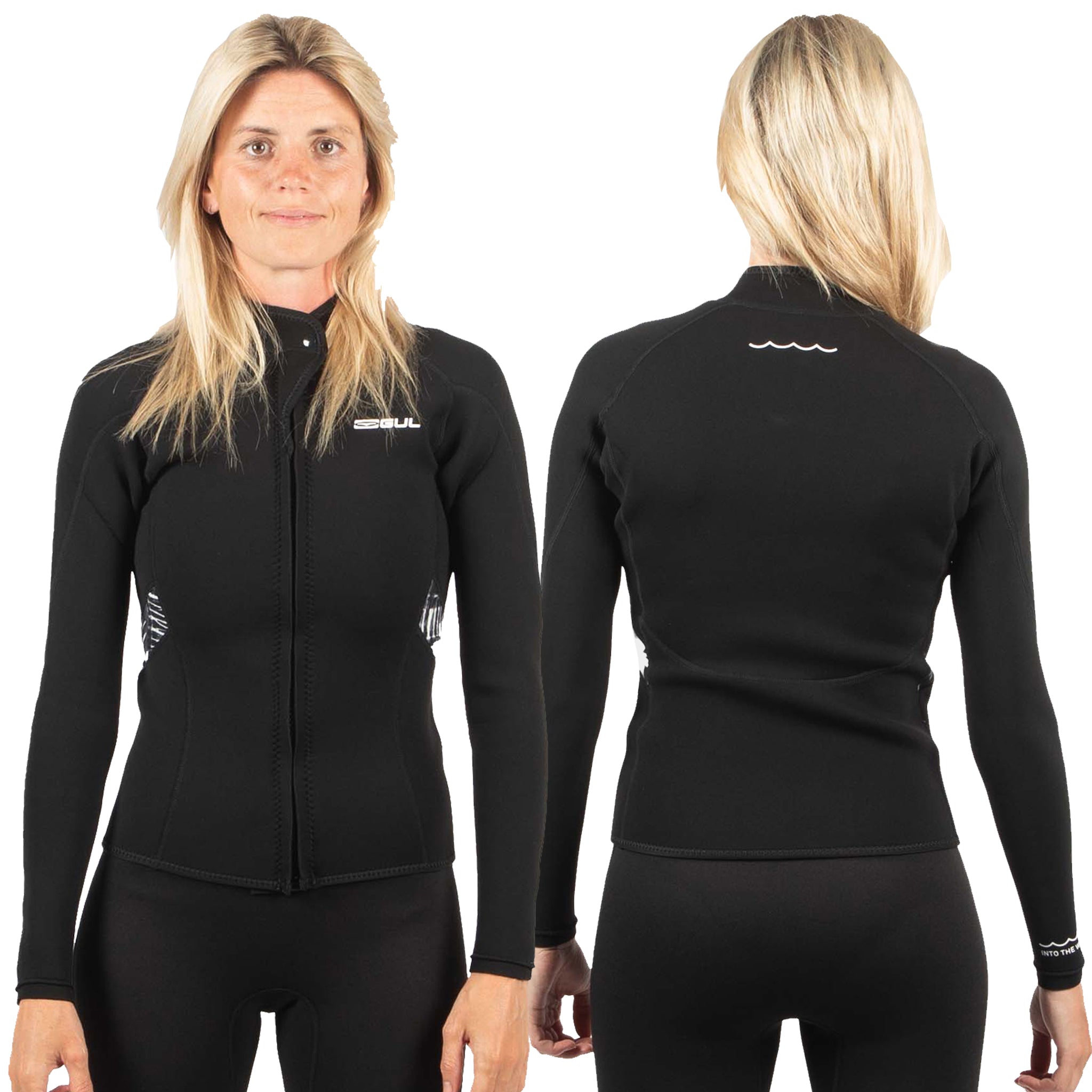 Gul Response 3/2mm Women's Wetsuit Jacket Front & Back