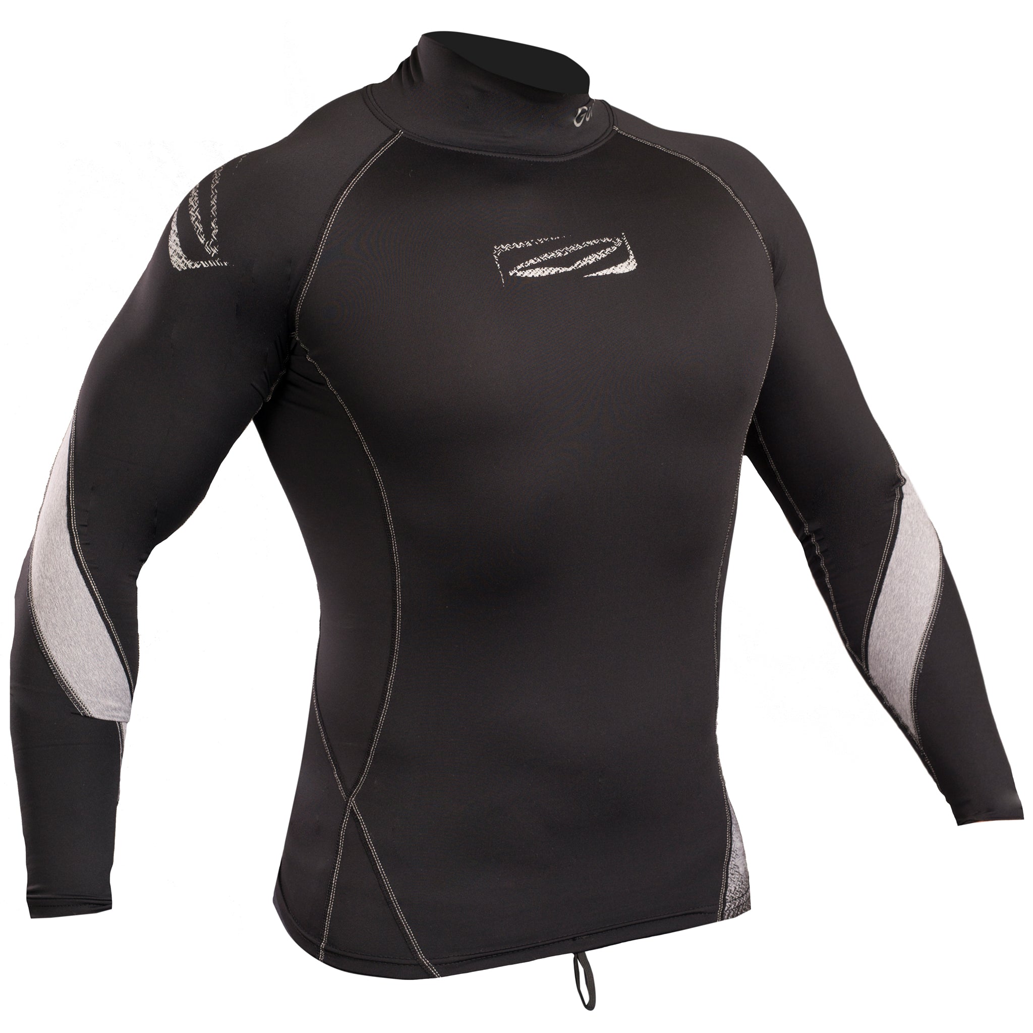 Gul Xola Mens UV50 Long Sleeve Rash Vest | Black