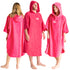 Robie Robes Adult Original Long Sleeve Towelling Beach Changing Poncho - Coral | Views