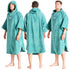 Robie Robes Adult Original Long Sleeve Towelling Beach Changing Poncho - Oil Blue | Lge. Views