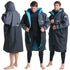 Robie Dry-Series Eco Long Sleeve Hooded Changing Robe Unisex Black/Charcoal