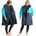 Robie Dry Series Recycled Long Sleeve Changing Robe - India Ink/Blue Atoll | Small Front