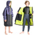 Robie JUNIOR Dry Series Recycled Long Sleeve Changing Robe - Black/Shade/Lime | Open