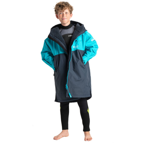 Robie JUNIOR Dry Series Recycled Long Sleeve Changing Robe - India Ink Blue