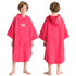 Robie Robes Junior Original Long Sleeve Towelling Beach Changing Poncho - Coral