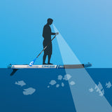 Cressi Reef Window iSUP 10' 2" Paddleboard Package | Use Illustration