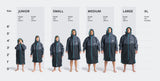 Robie Dry Series Long Sleeve Eco Change Robe Size Comparison Chart