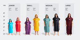 Robie Robes Original Towelling Change Poncho Robe | Size Guide