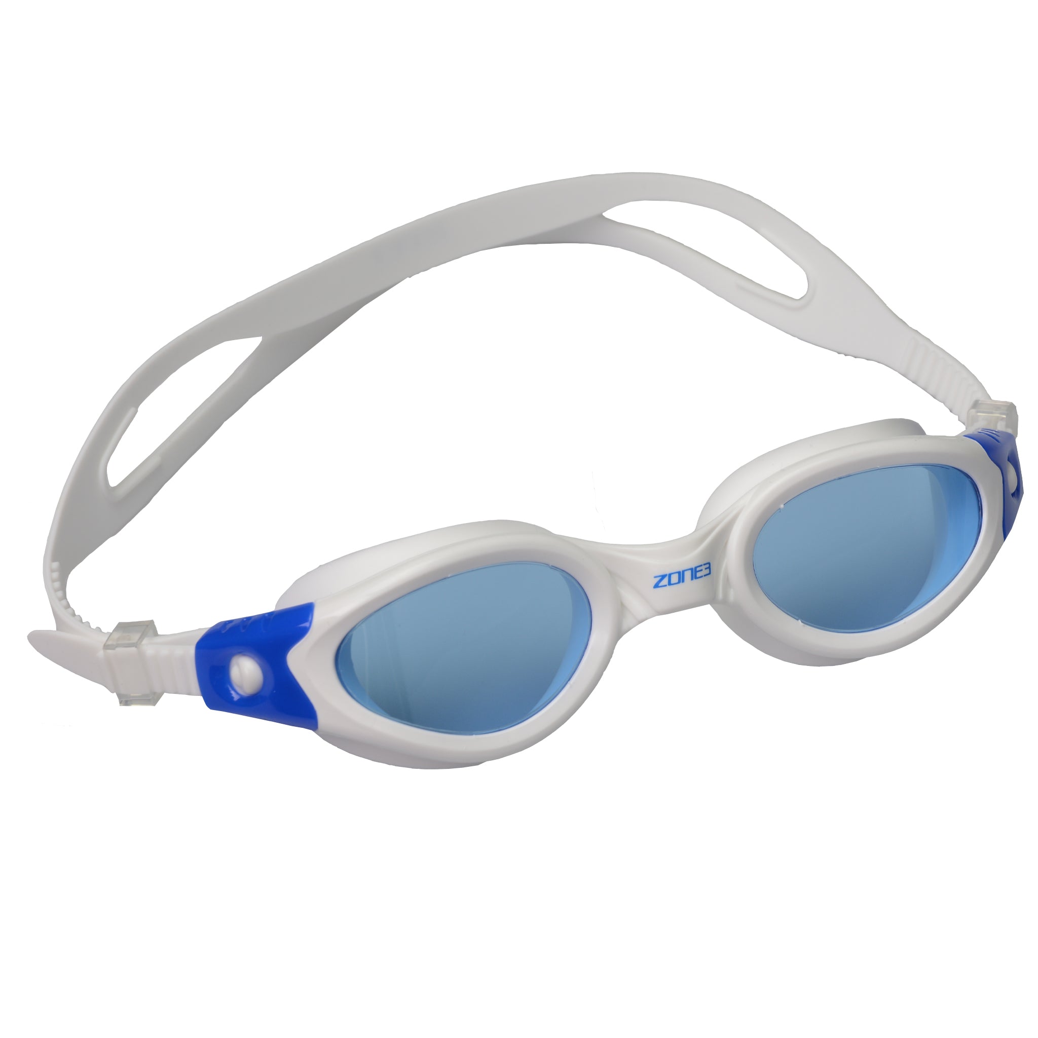 Zone3 Apollo Goggles Tinted Lens | White/Blue