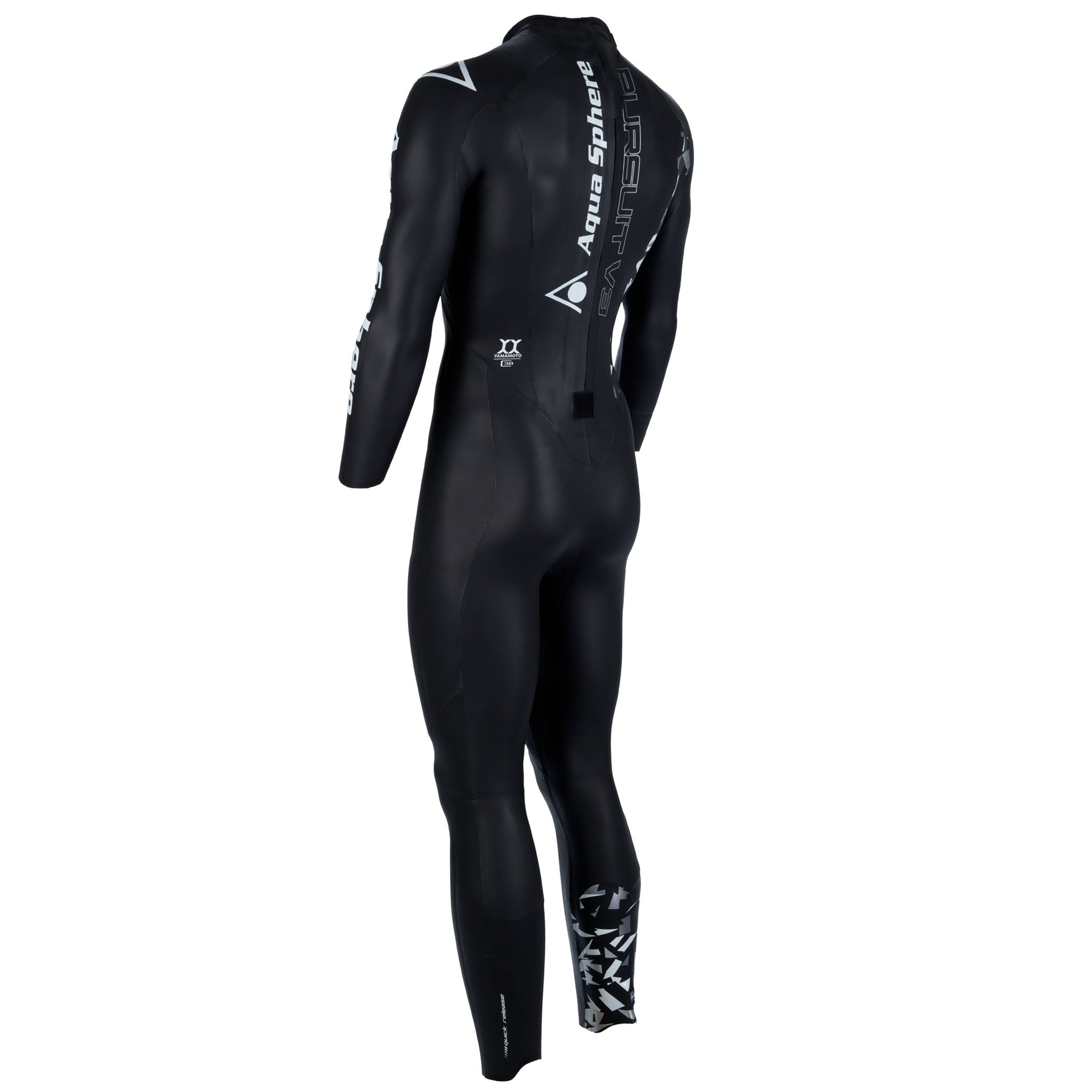 Aqua Sphere Men's Pursuit V3 Swimming Wetsuit | Back