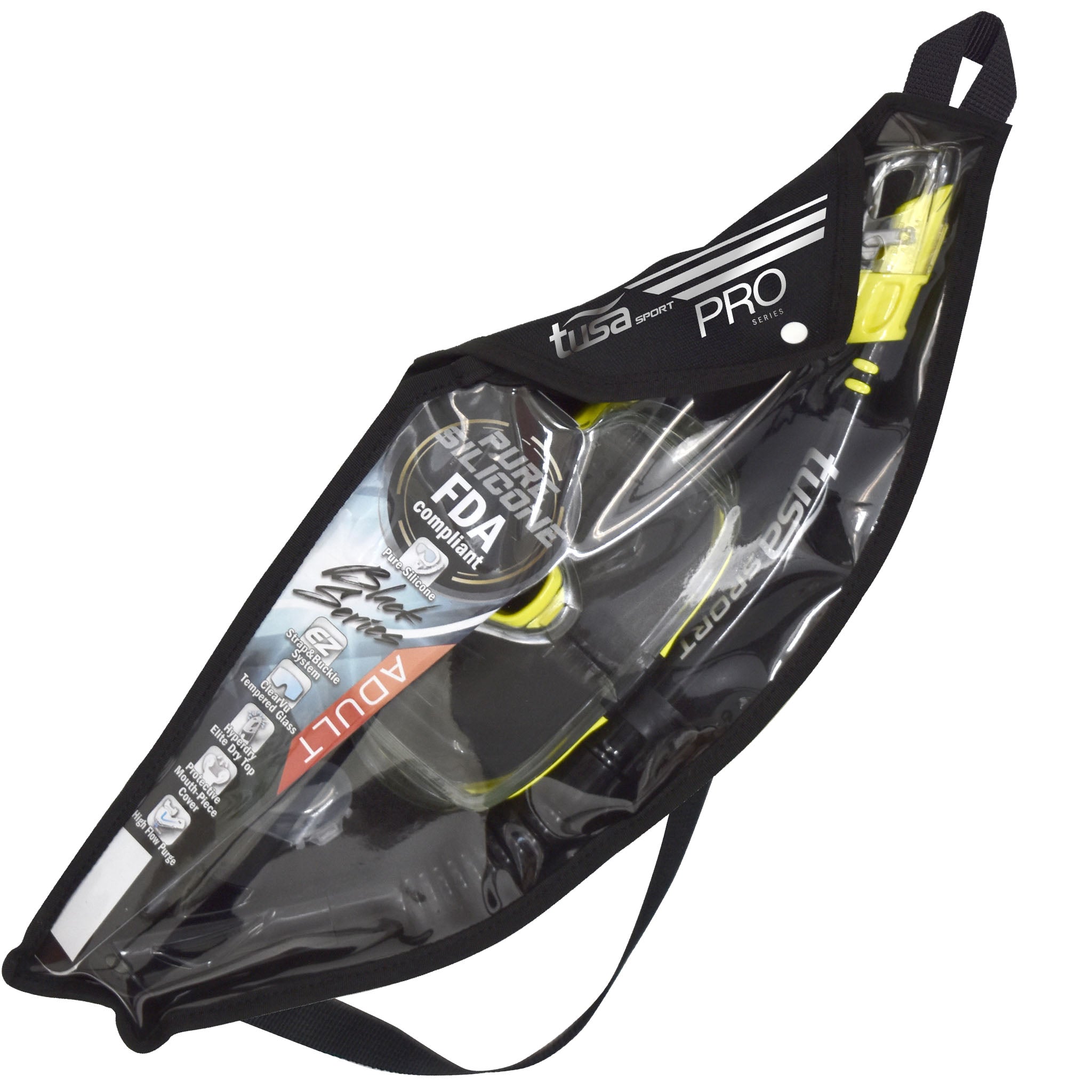 TUSA Visio Tri-Ex Mask & Hyperdry Sport Elite Dry Snorkel Set