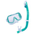 Tusa Mini-Kleio Mask & Dry Snorkel Set - Clear/Coral Green