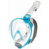Cressi Baron Dry Full Face Snorkelling Mask | Clear/Aqua