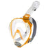 Cressi Baron JUNIOR Dry Full Face Snorkelling Mask | Clear/Orange