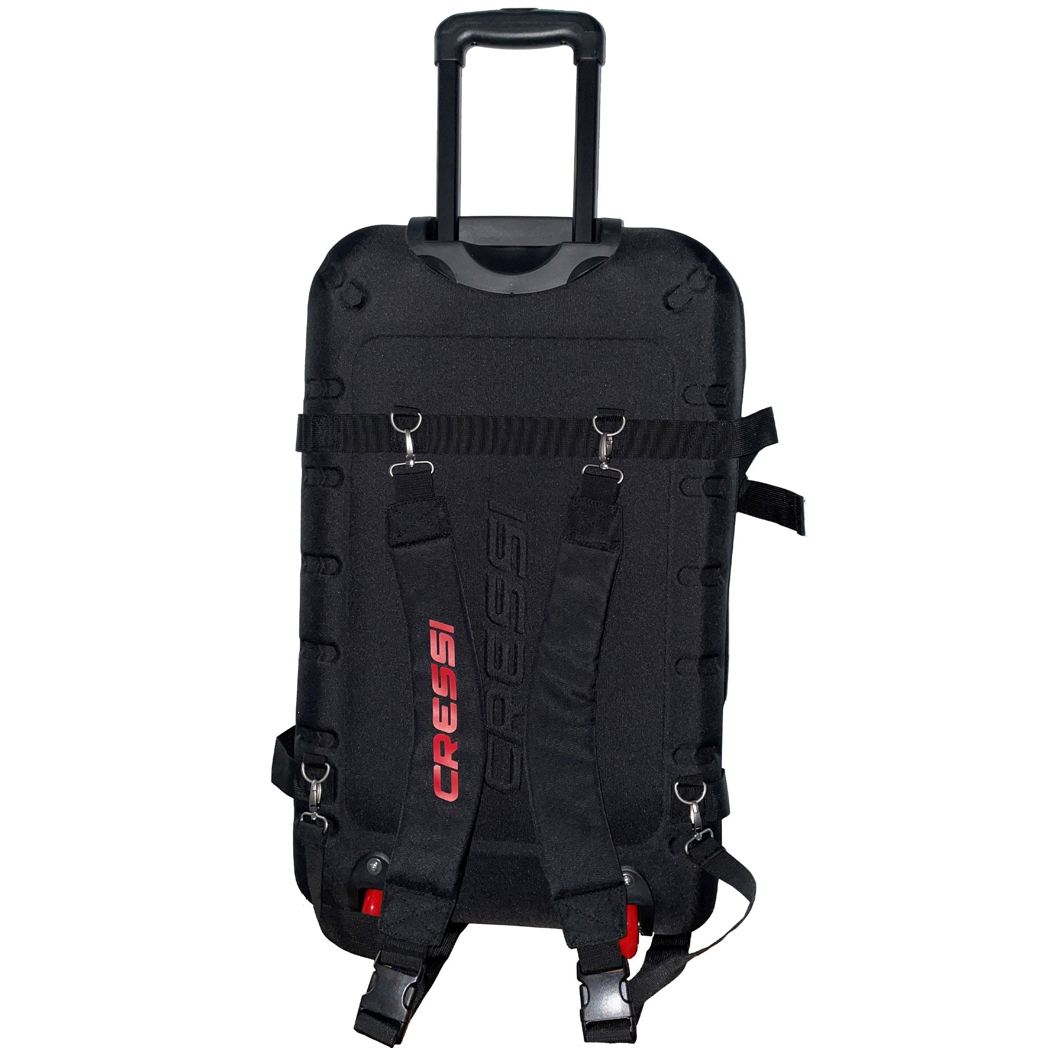 Cressi Whale 140L Semi-Rigid Wheeled Backpack Dive Bag | Back