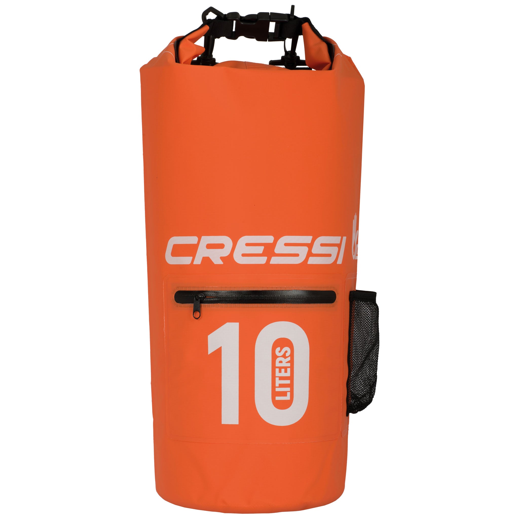Cressi Dry Bag with Zip Pocket 10L | Orange