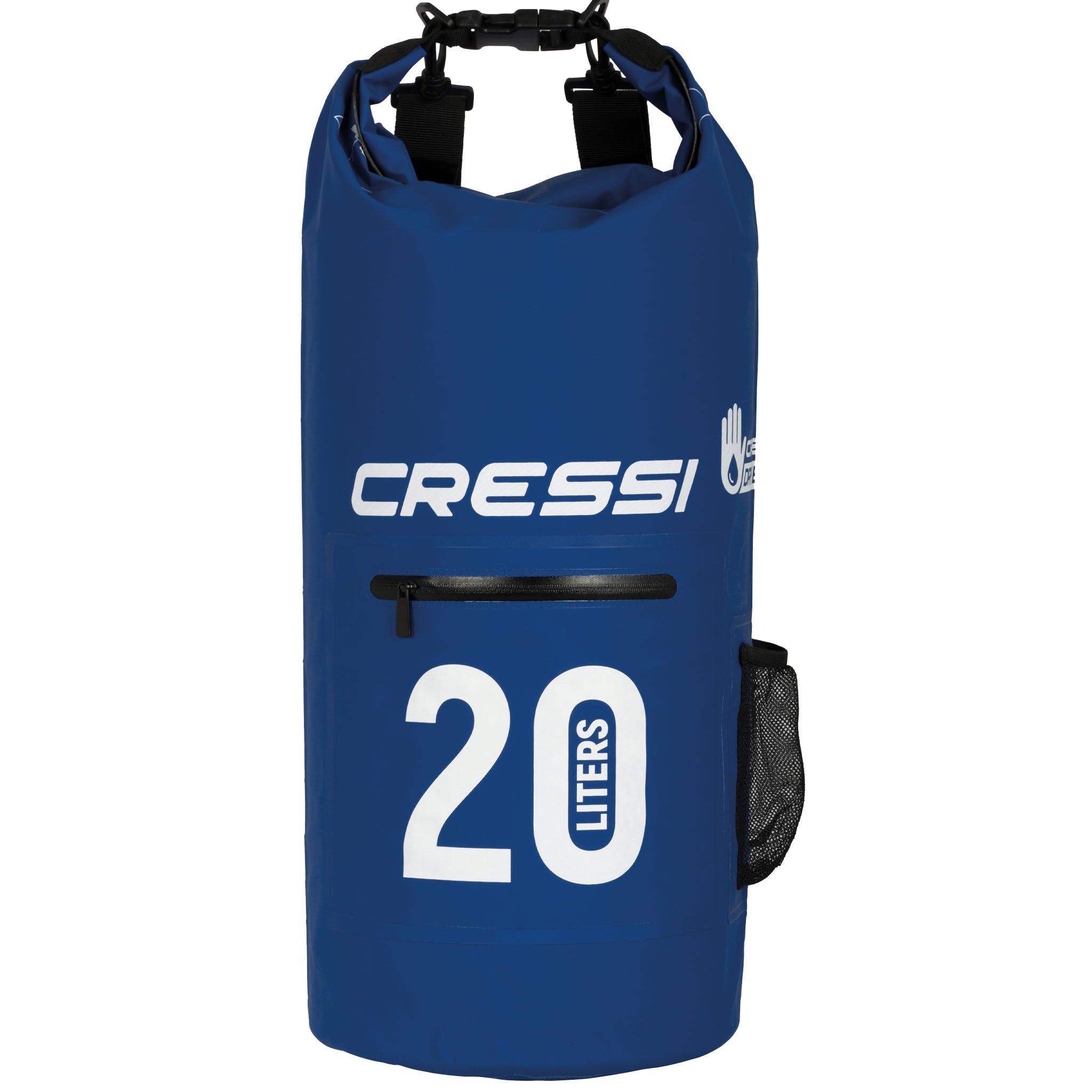 Cressi Dry Bag with Zip Pocket 20L | Blue