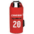 Cressi Dry Bag with Zip Pocket 20L | Red