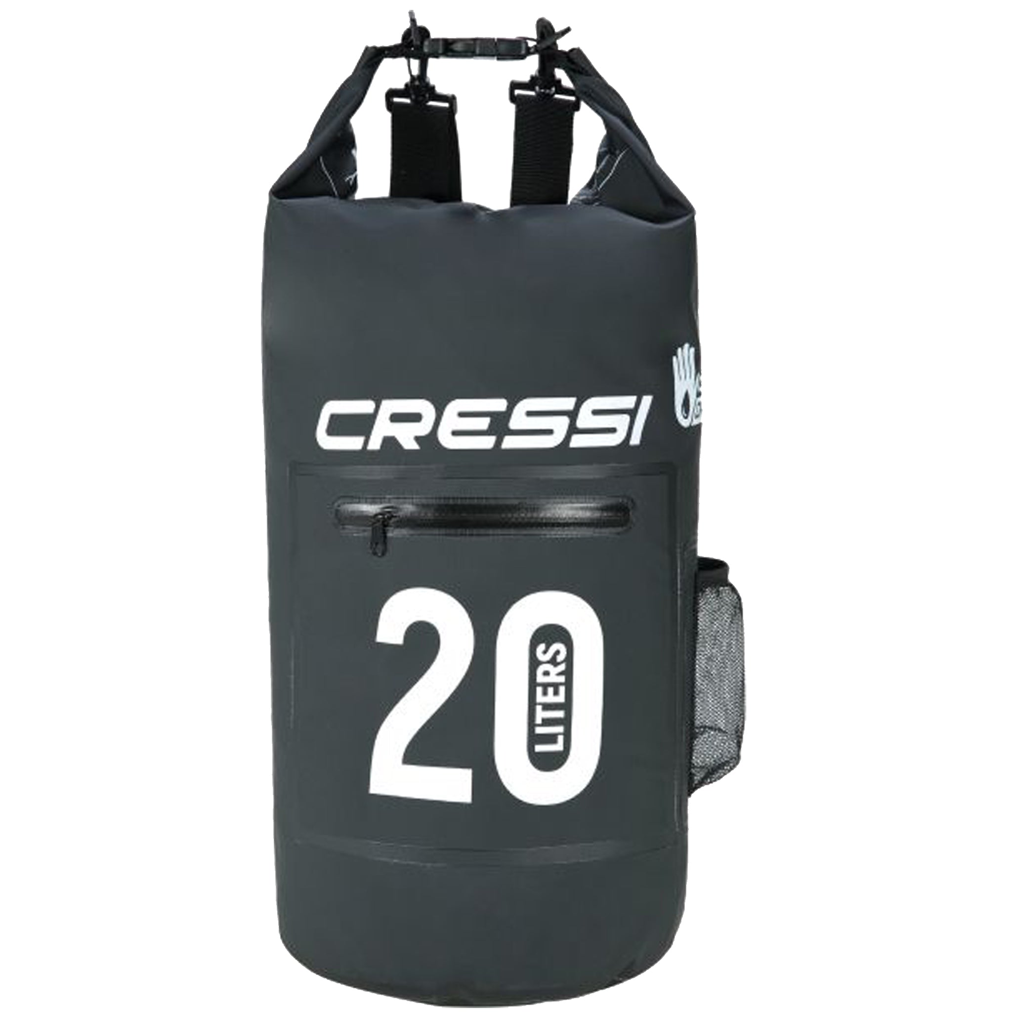 Cressi Dry Bag with Zip Pocket 20L Black