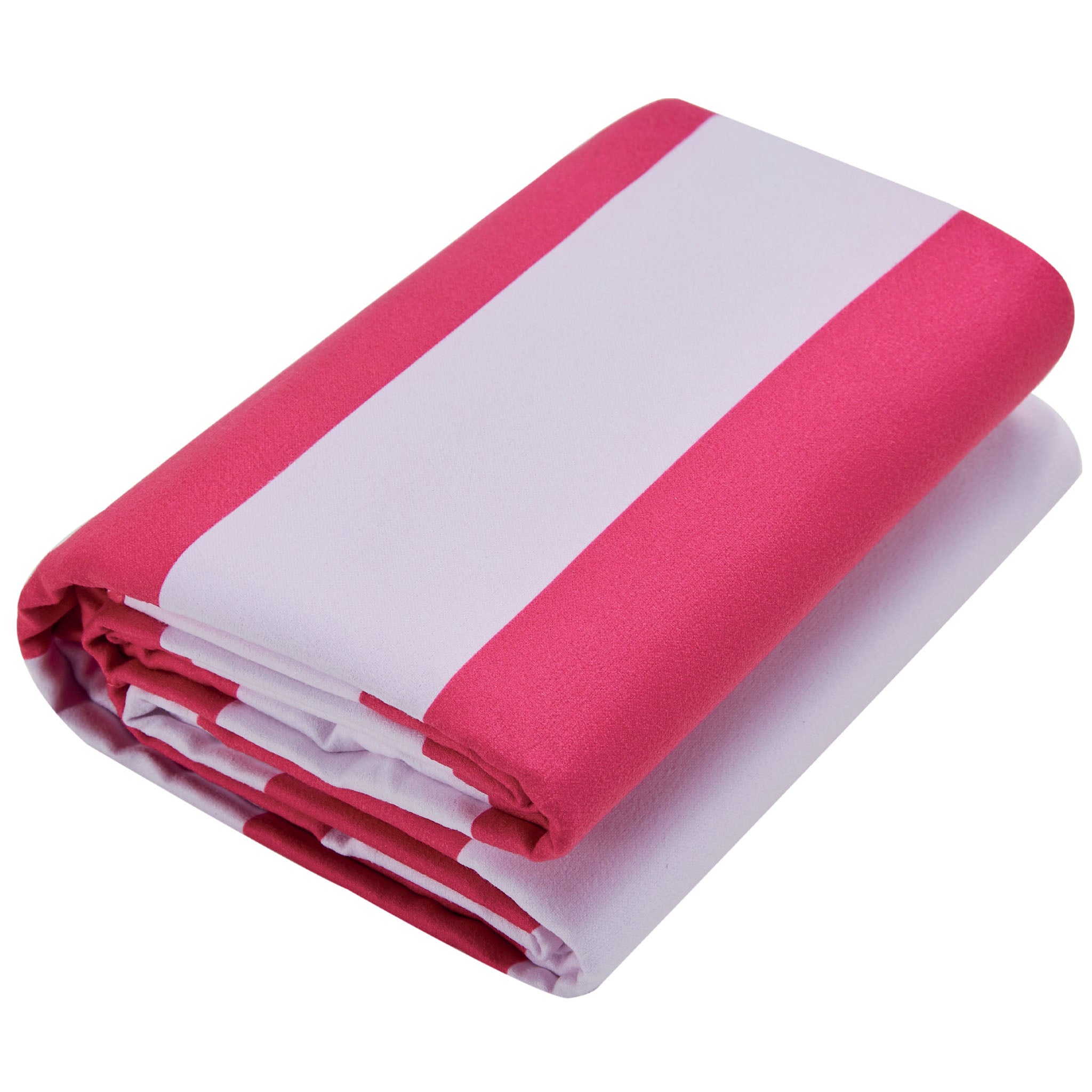 Cressi Microfibre Fast Drying Towel Stripey Design | Fuchsia