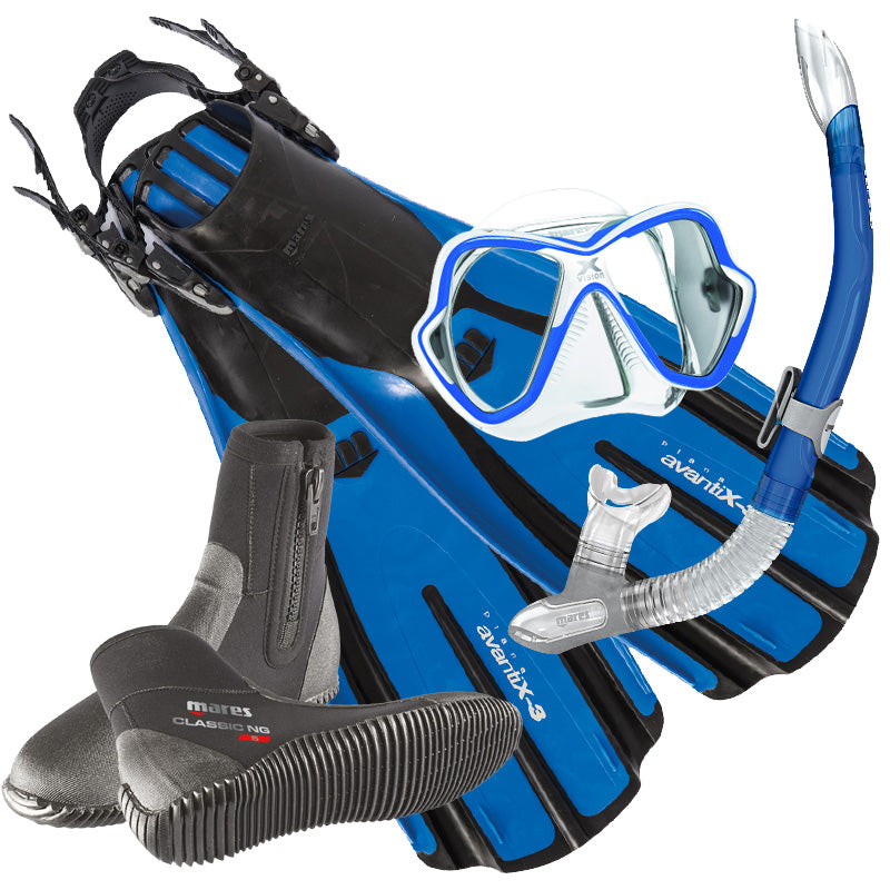 Mares X-Vision Mask with Mares X3 Fins Set