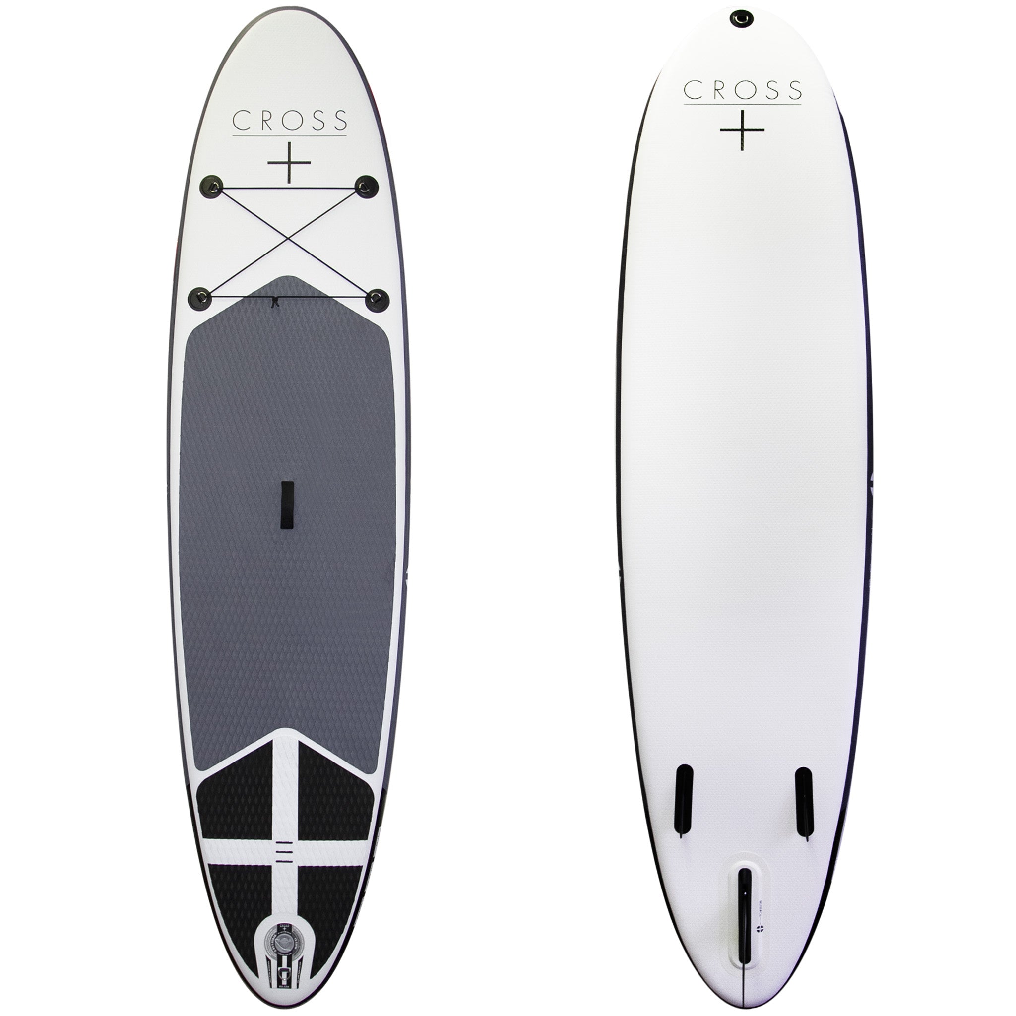 Gul 10' 7" CROSS Inflatable Paddle Board SUP 2020 front and back