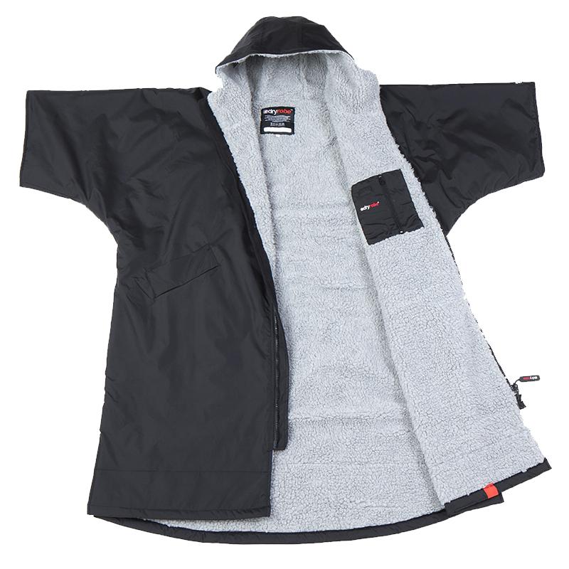 dryrobe Advance Short Sleeve | Black Grey