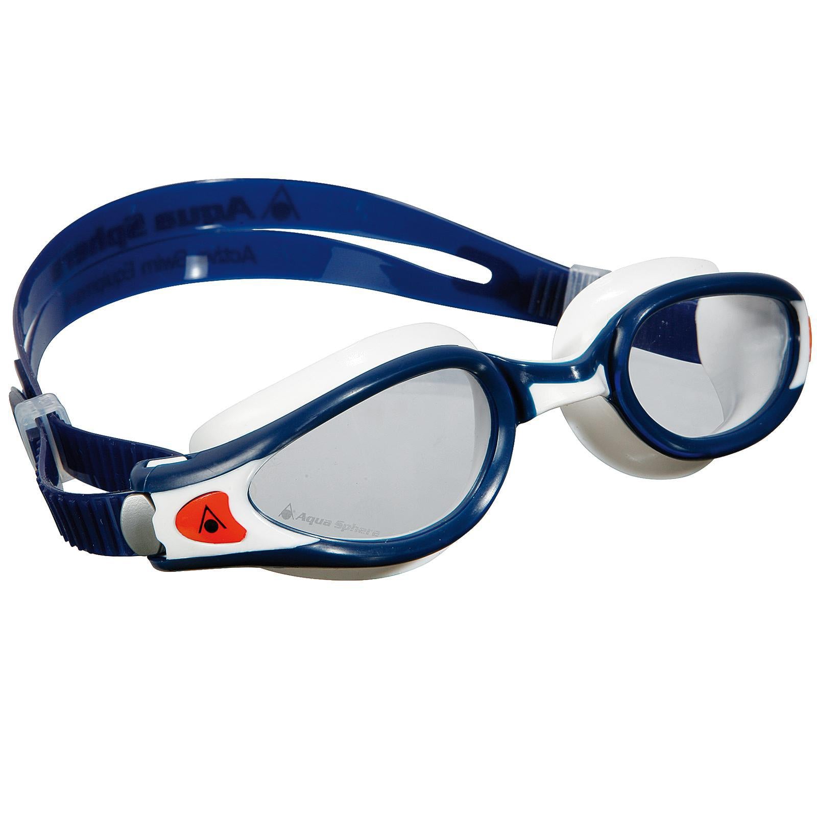 Aqua Sphere Kaiman Exo Clear Lens Swimming Goggles | Blue/White