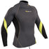 Gul Xola Mens UV50 Long Sleeve Rash Vest | Graphite/Lime