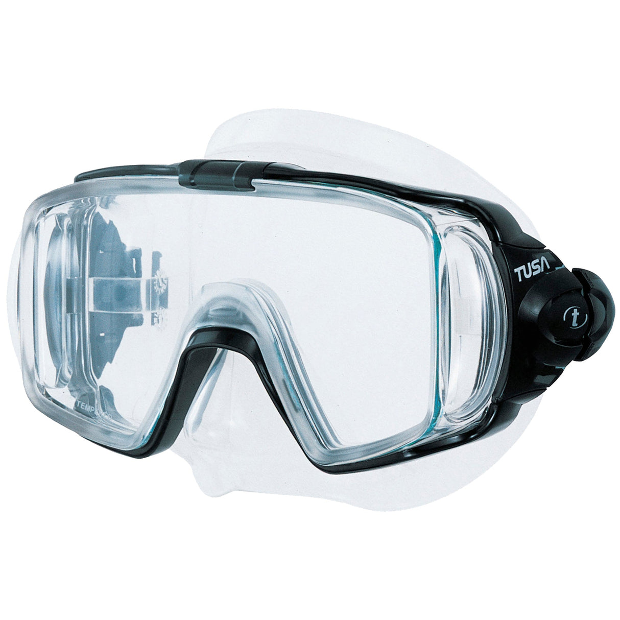TUSA Visio Tri-Ex Mask | Black/Clear