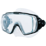 TUSA Visio Tri-Ex Mask | Black/Clear
