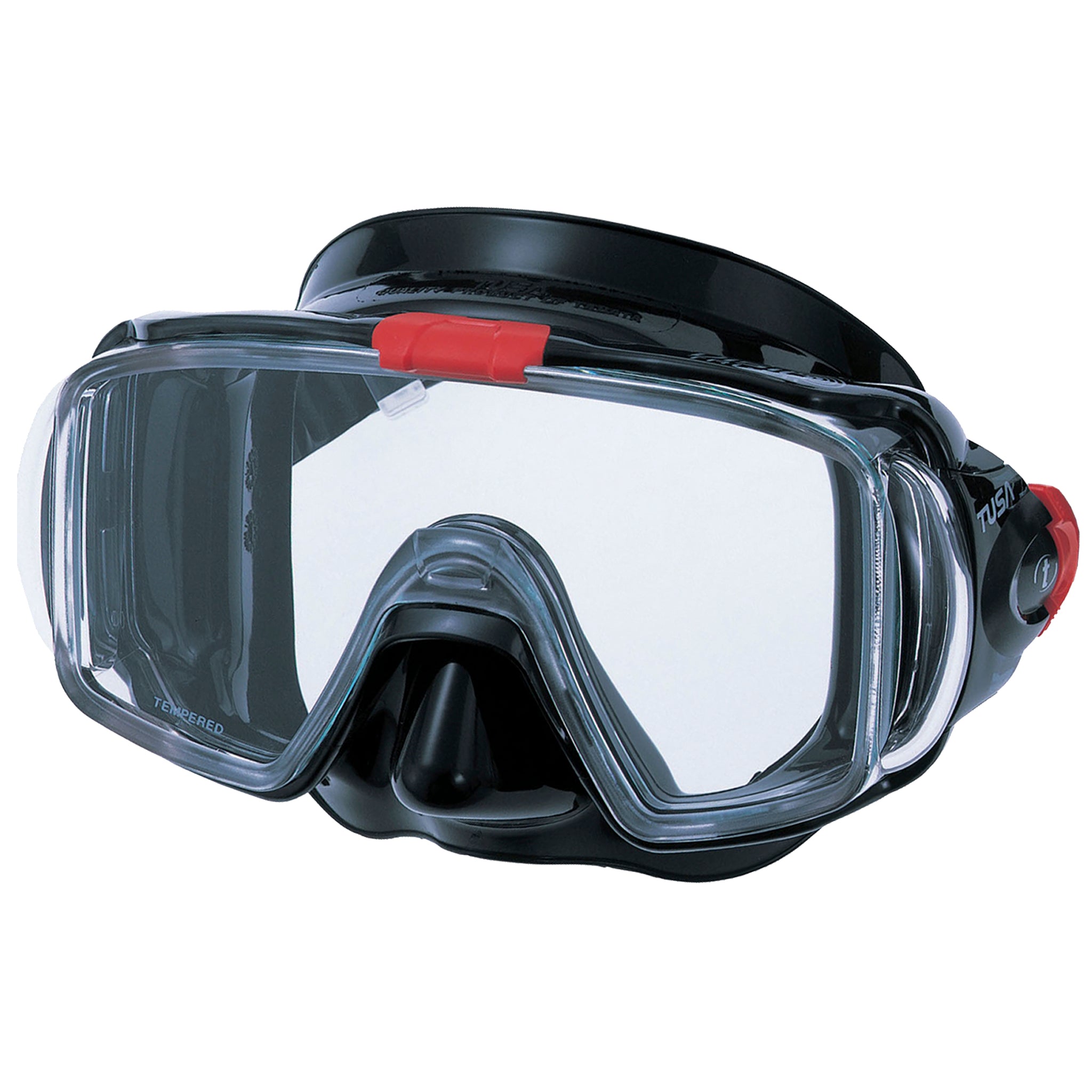 TUSA Visio Tri-Ex Mask | Black/Red/Black