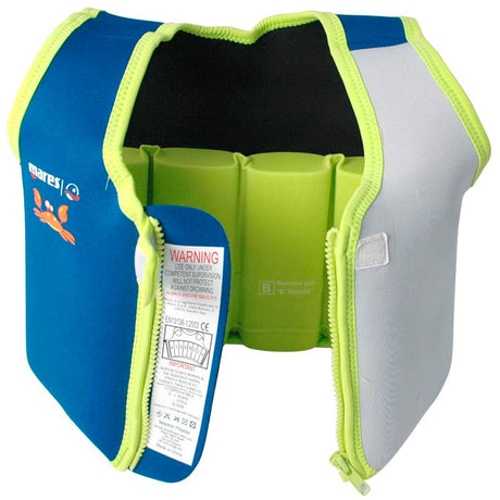 Mares Swim Training Buoyancy Jacket Blue Open