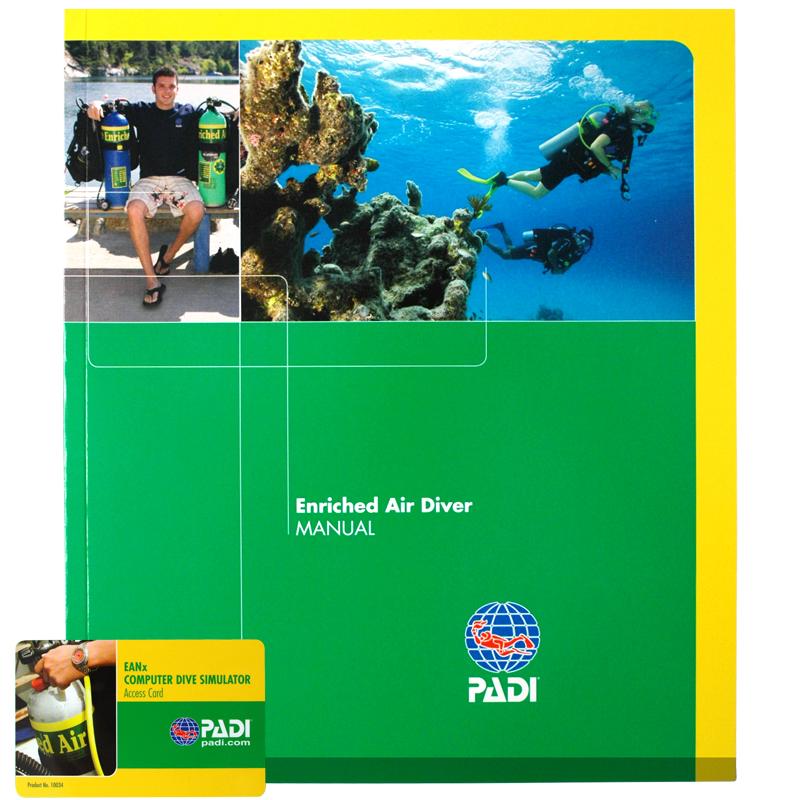 PADI Enriched Air Manual inc Sim Access Card