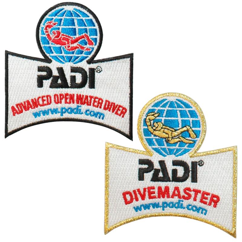 PADI Diver Qualification Emblem Selection
